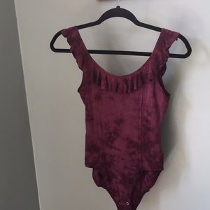 American Eagle A&E aeo purple bodysuit